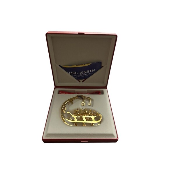 1995 GEORG JENSEN CHRISTMAS DECORATION MOBILE SLEIGH - Picture 2 of 8